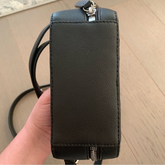 French Connection Black Faux Leather Crossbody Bag - Picture 7 of 10